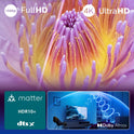 Philips 75PUS7000 4K LED Smart TV - 75 Zoll Display Mit Pixel Precise Ultra HD, Titan OS Plattform Und Dolby Atmos Sound - Funktioniert Mit Alexa Und Google Sprachassistent