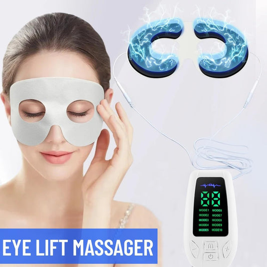 Augenlift-Massagegerät Mit Ems-Mikrostrom, Wärme, Mikrostrom Und Vibration, Anti-Aging-Gerät Für Augenringe, Schwellungen, Feine Linien, Wiederaufladbar, 10 Modi Für Drinnen Und Draußen