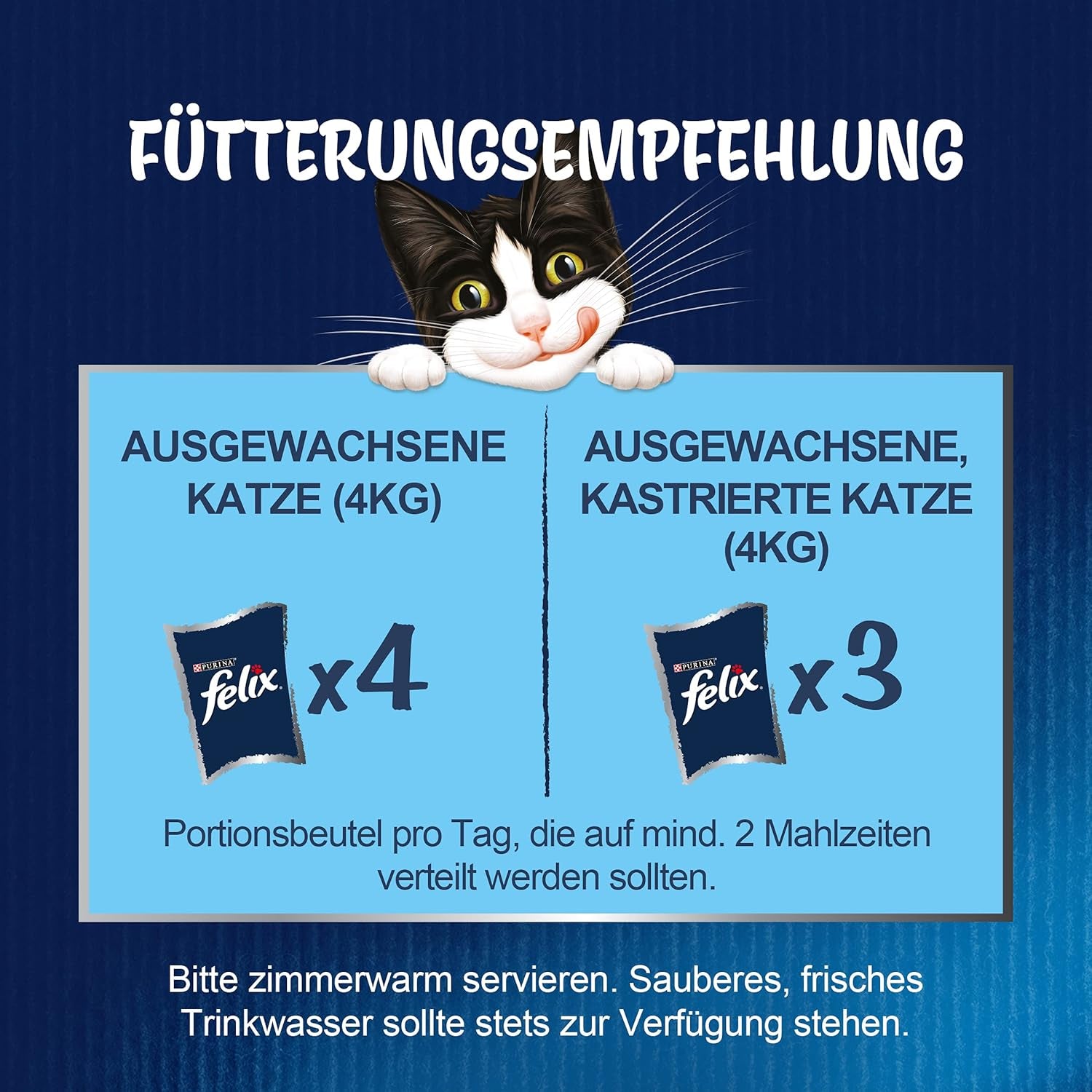 Felix Sensations Gelees Katzenfutter Nass in Gelee, Sorten-Mix, 4Er Pack (4 X 24 Beutel À 85G)
