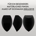Make-Up Pinselset 15-Teilig Vegan | 12 Profi Schminkpinsel | Inkl. Blender, Reinigungsmatte & Pinselaufbewahrung Aus Veganem Leder | Prime Vegan Black | Schwarz | Luvia