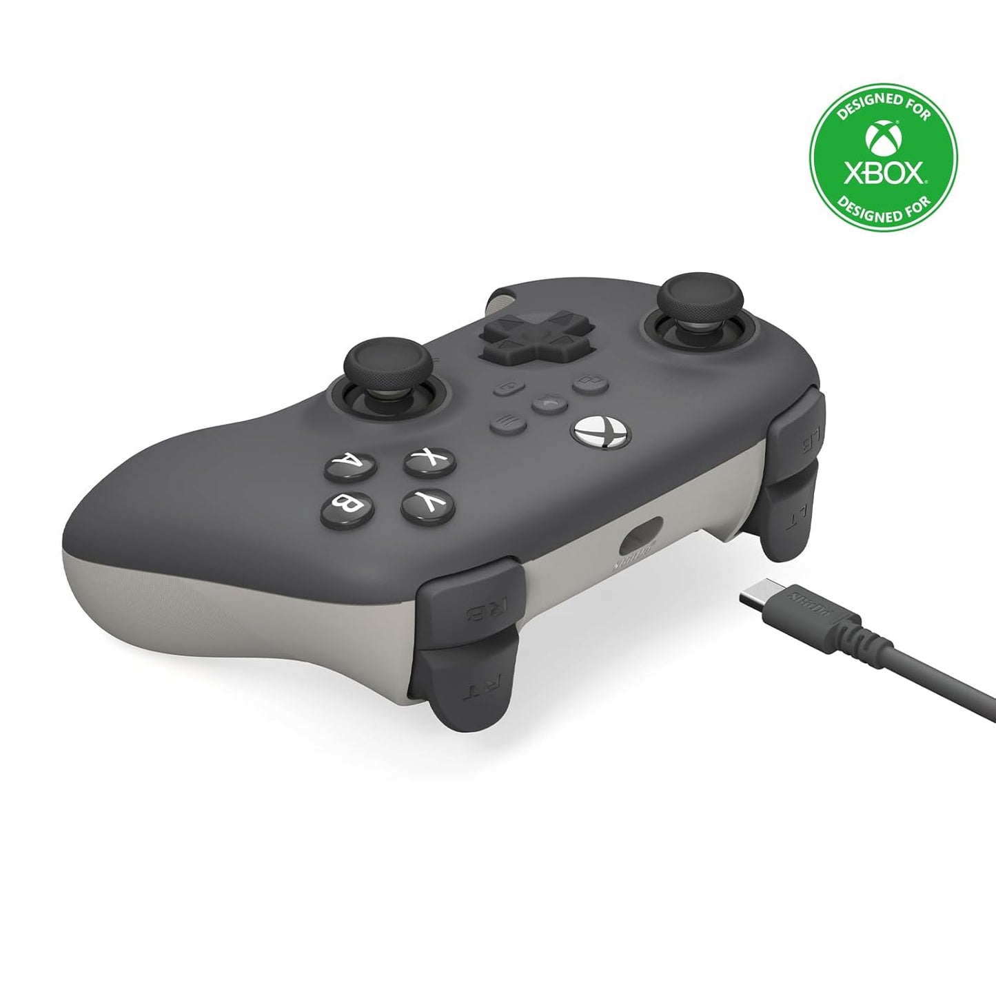 Ultimate C Wired Controller for Xbox, RGB Lighting Fire Ring and Hall Effect Joysticks, Compatible with Xbox Series X|S, Xbox One, Windows 10/11 - Officially Licensed (Dark Gray)