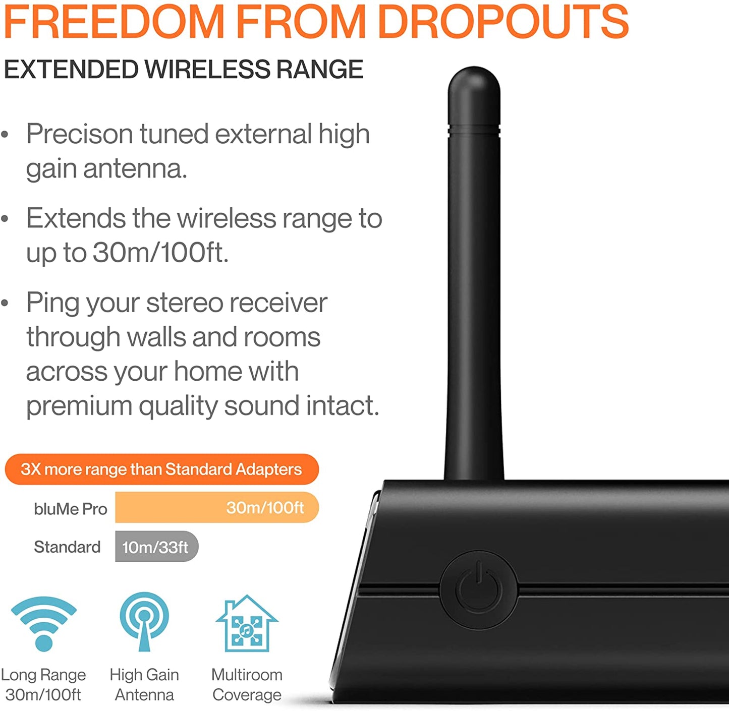 Blume Pro Hi-Fi Bluetooth 5.3 Musik-Receiver - Bluetooth-Adapter Mit Audiophilem DAC, LDAC, Aptx HD, Oled-Display, Optischem Koaxialem Aux-Ausgang Für Home Stereo, Av-Receiver Oder Verstärker