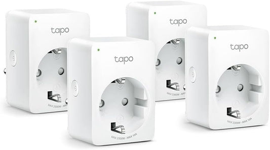Tapo P100 WLAN Smart Steckdose 4Er Pack, Smart Home Wifi Steckdose, Alexa Zubehör, Funktioniert Mit Alexa, Google Home, App Gesteuert, Sprachsteuerung, Fernzugriff, Kein Hub Notwendig