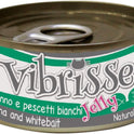 Croci Vibrisse Nassfutter in Gelee Für Katzen Auf Basis Von Thunfisch Und Weißfischen, Köstliches Gelee, 24 X 70 G