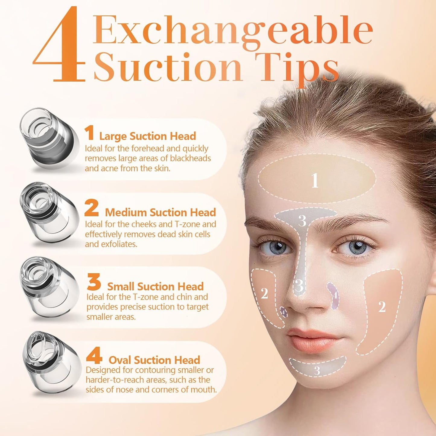 Mitesserentferner Porenreiniger Porensauger 4 Modi Pickelsauger Vakuumsauger Zur Gesichtsreinigung Akne Behandlung Mitesser Sauger Hautpflege