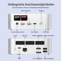 AWOW Mini Gaming PC Win-11 Pro Mit AMD Ryzen 7 8745HS (8 Kerne, Bis 4,9 Ghz), 32 GB Dual DDR5, 1TB Pcie 4.0 SSD, Radeon 780M Grafik, 4K Triple Display, Leiser Betrieb, Wifi 6, BT 5.2, 2.5G LAN